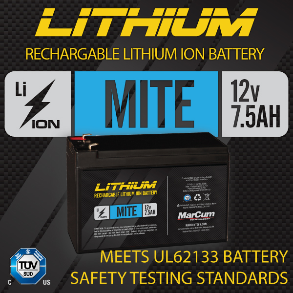 Marcum Lithium V Ah Li Ion Mite Battery Marcum Tech