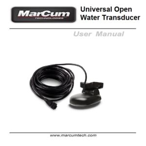 Universal Open water Transducer user manual cover