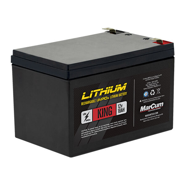 MarCum® King Battery  12v 18ah LiFePO4 Lithium Battery