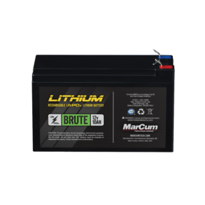 MarCum® Brute Battery Kit  12v10ah LiFePO4 Battery & Charger