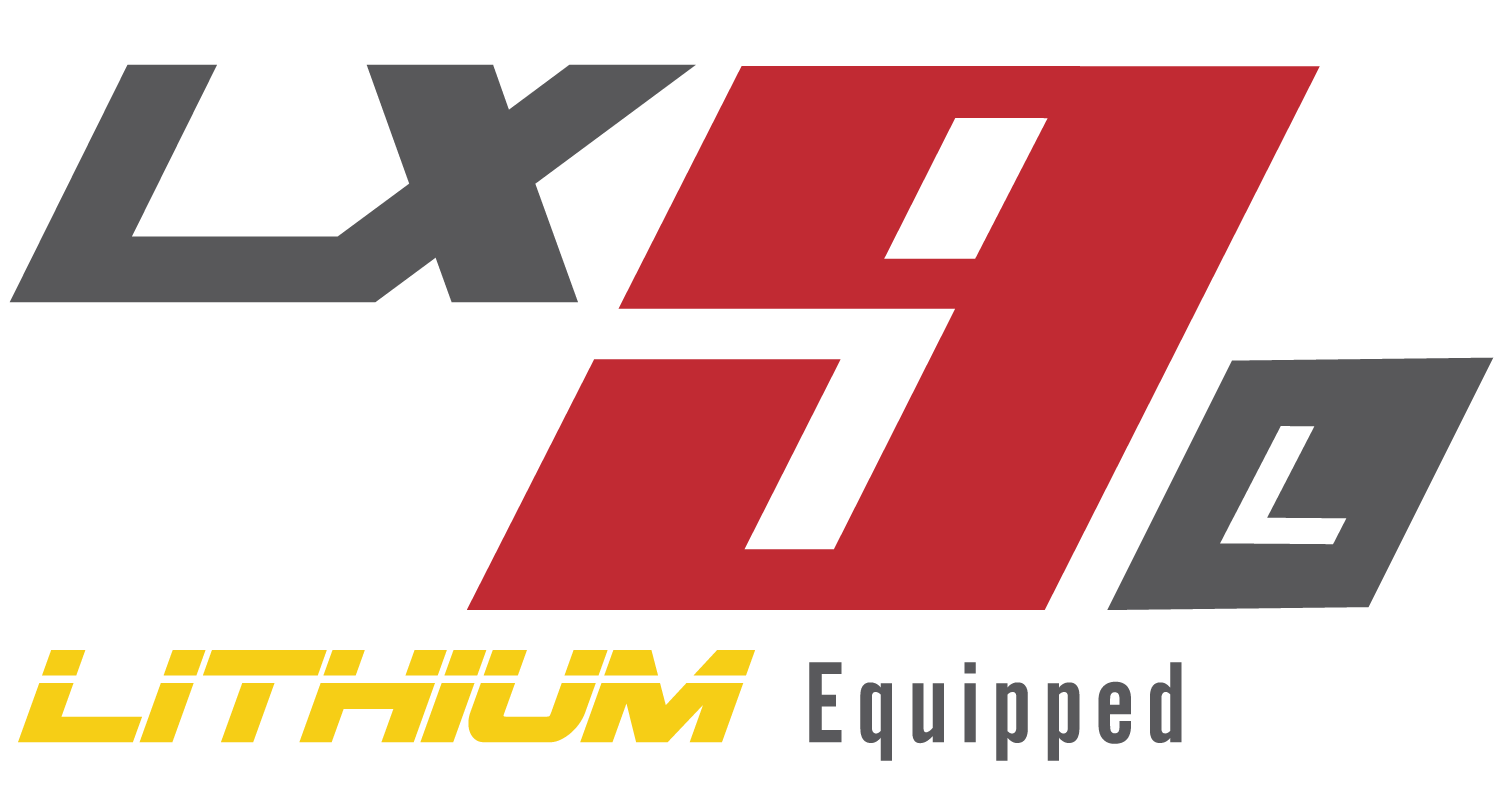 LX-9L Lithium Equipped Logo dark grey