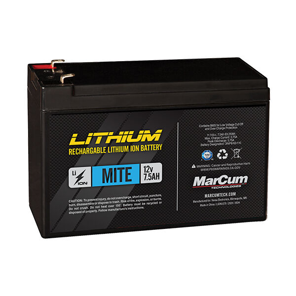 Marcum Lithium 12V 7.5Ah Li-Ion Mite Battery