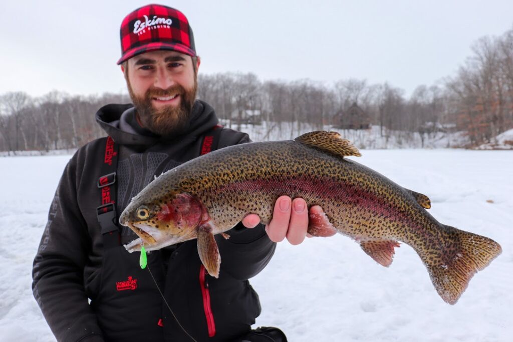 Lake Trout Ice Fishing Rod, Reel and Presentation 