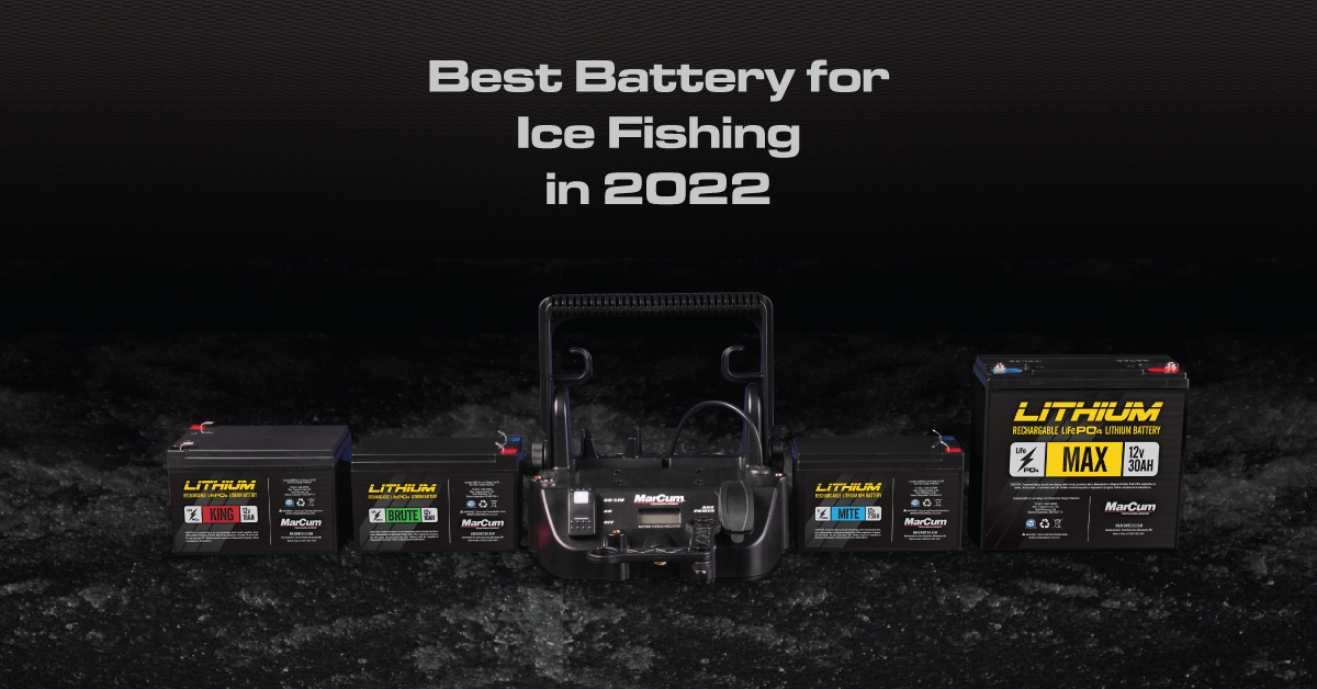 Mighty Max Battery 12V 9AH SLA Battery for Marcum LX-5 Ice Fishing Sonar +  12V Charger