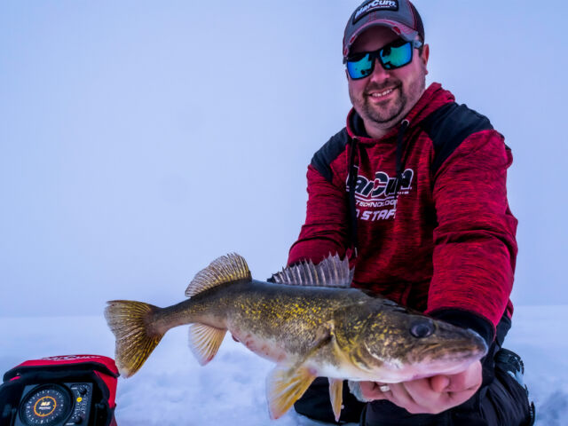 How to target late ice walleyes