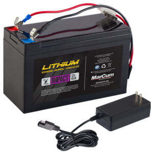 MARCUM® LITHIUM 12V 6AH LIFEPO4 IMPACT BATTERY AND 3AMP CHARGER KIT