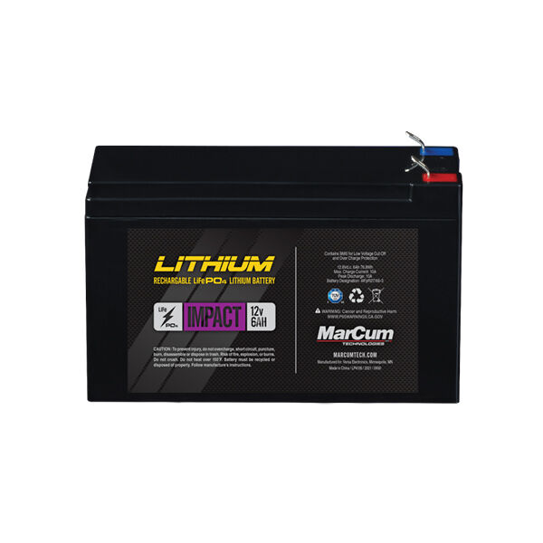 MarCum® Impact Battery  12v 6ah Lithium LiFePO4 Battery