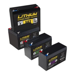 Lithium batteries stacked no background 2022
