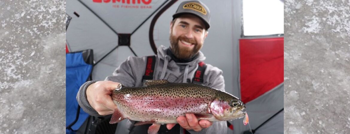 Ice Fishing for Stocked Brook Trout - Northeastern Ontario Canada